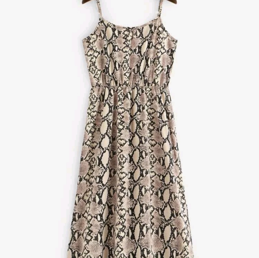 Snakeskin cami dress